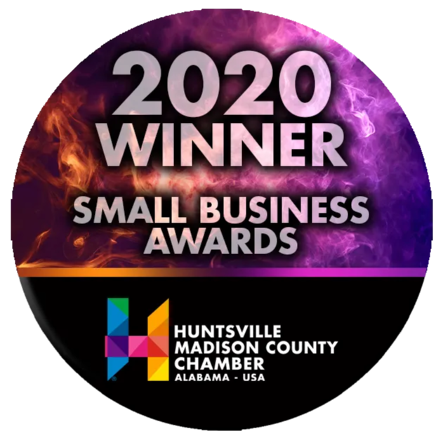 2020 Small Business Awards badge.